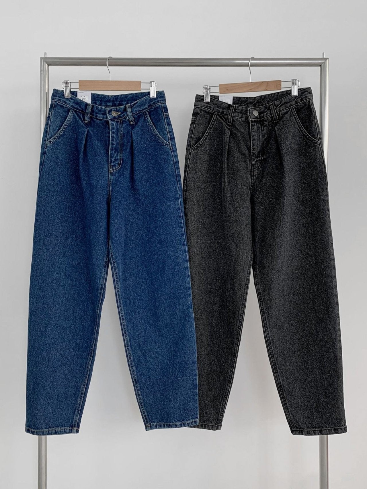 Pintuck Wide Denim