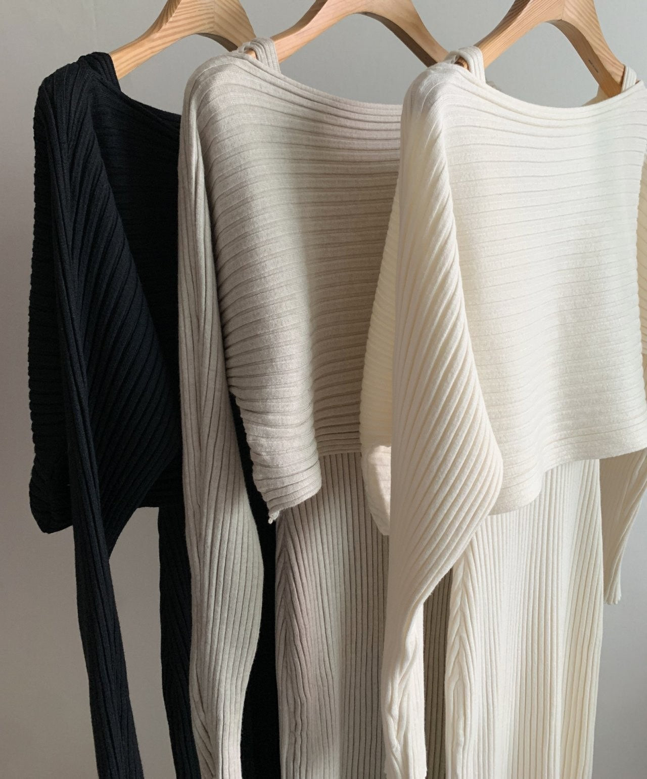 knit dress top set