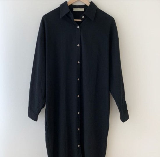 Basic long shirts dress