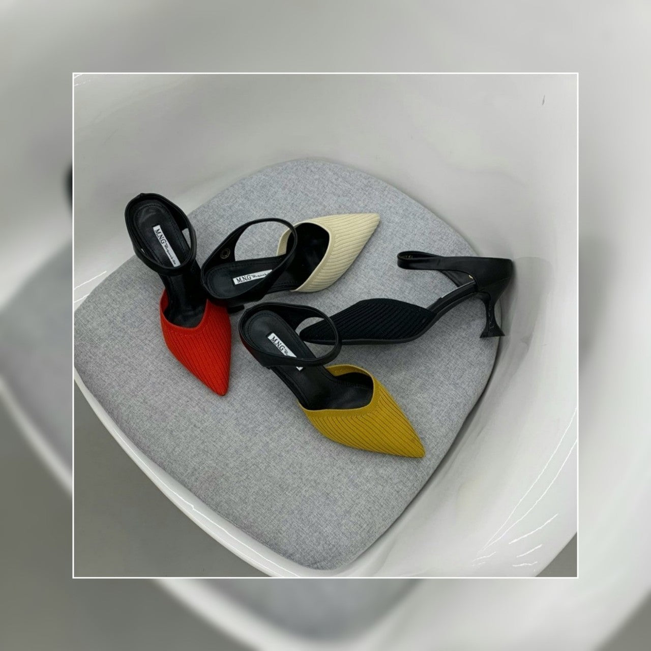 Knit Slingback Shoes