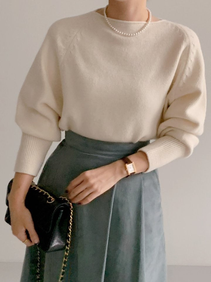 Wool Balloon Knit