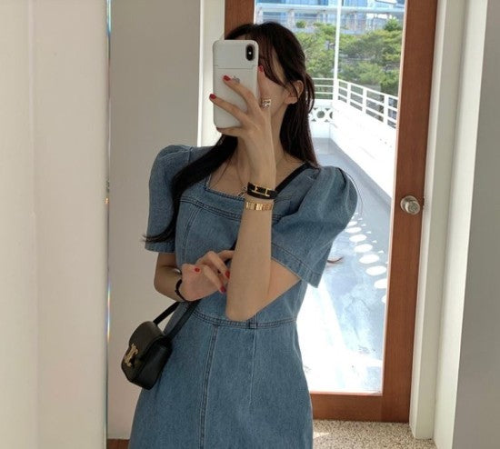 Denim dress