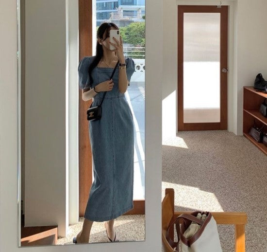 Denim dress