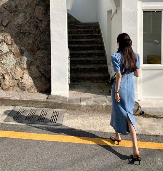 Denim dress