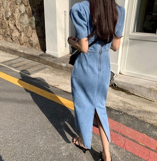 Denim dress