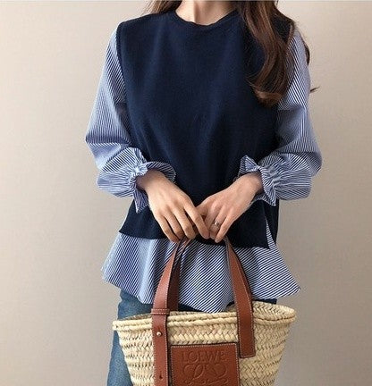 Layered shirts knit