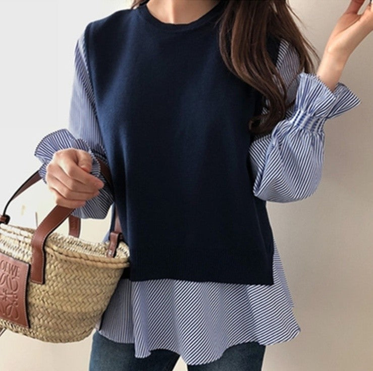 Layered shirts knit