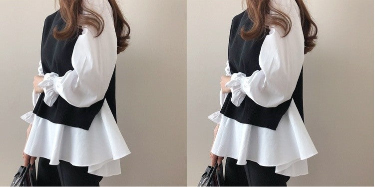 Layered shirts knit