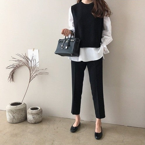 Layered shirts knit