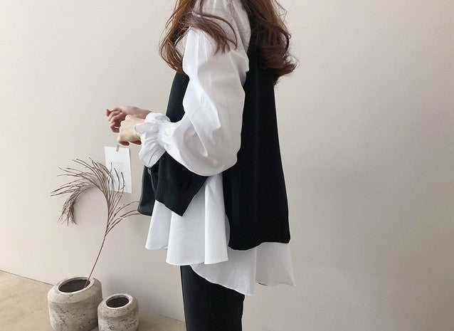 Layered shirts knit