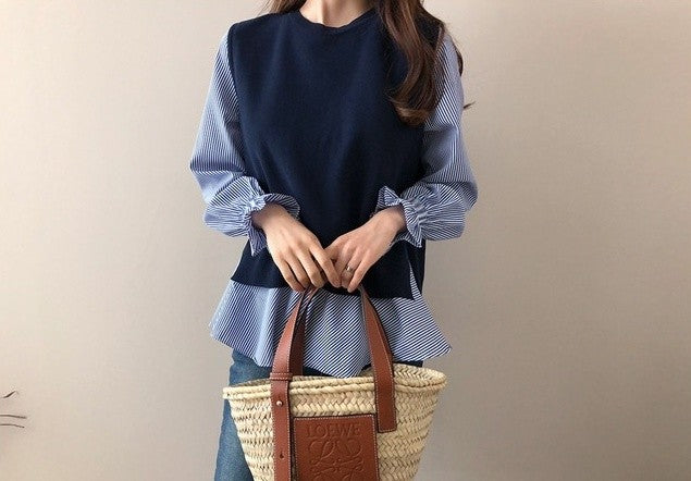 Layered shirts knit