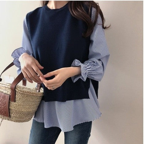 Layered shirts knit