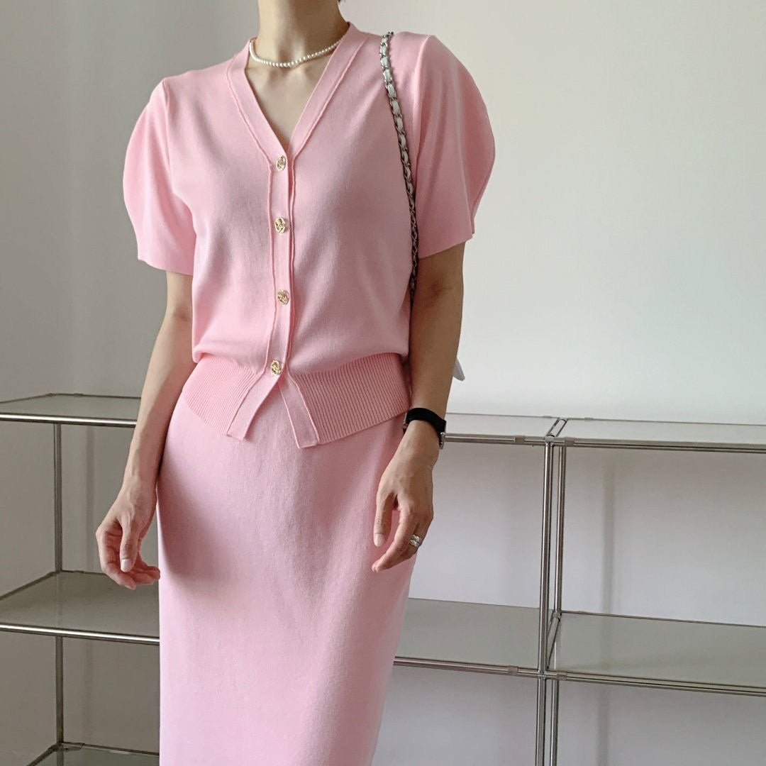 kint top&skirt set