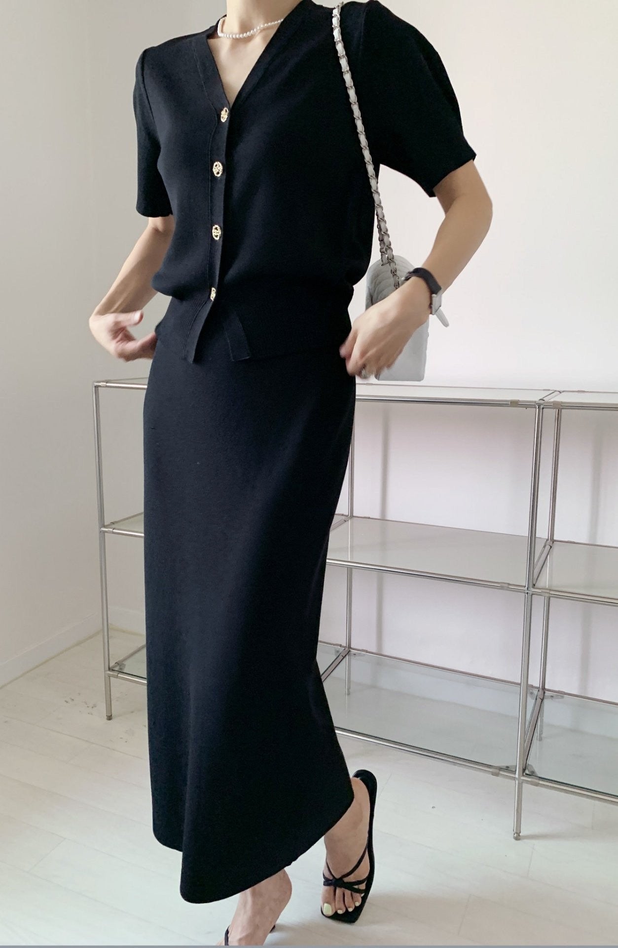 kint top&skirt set