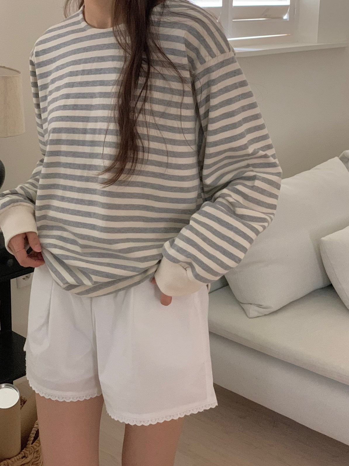 Stripe long sleeve T-shirt