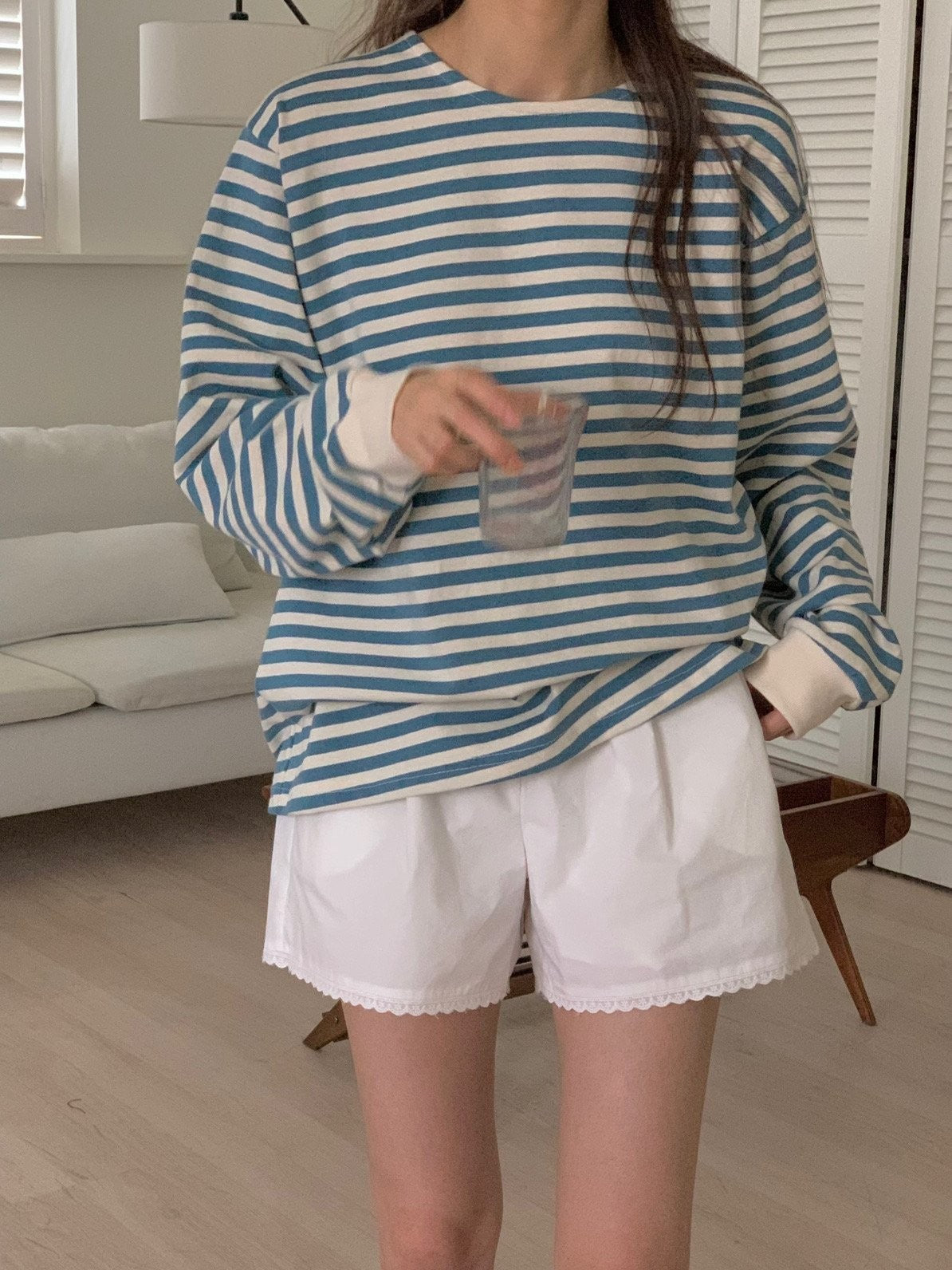 Stripe long sleeve T-shirt
