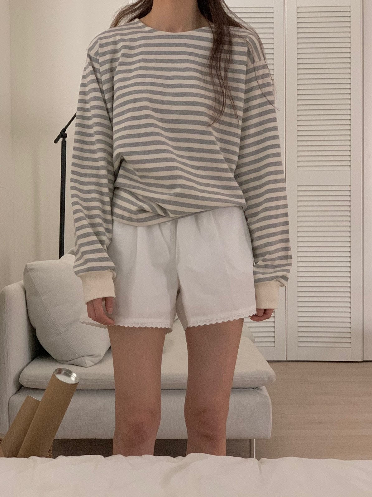 Stripe long sleeve T-shirt