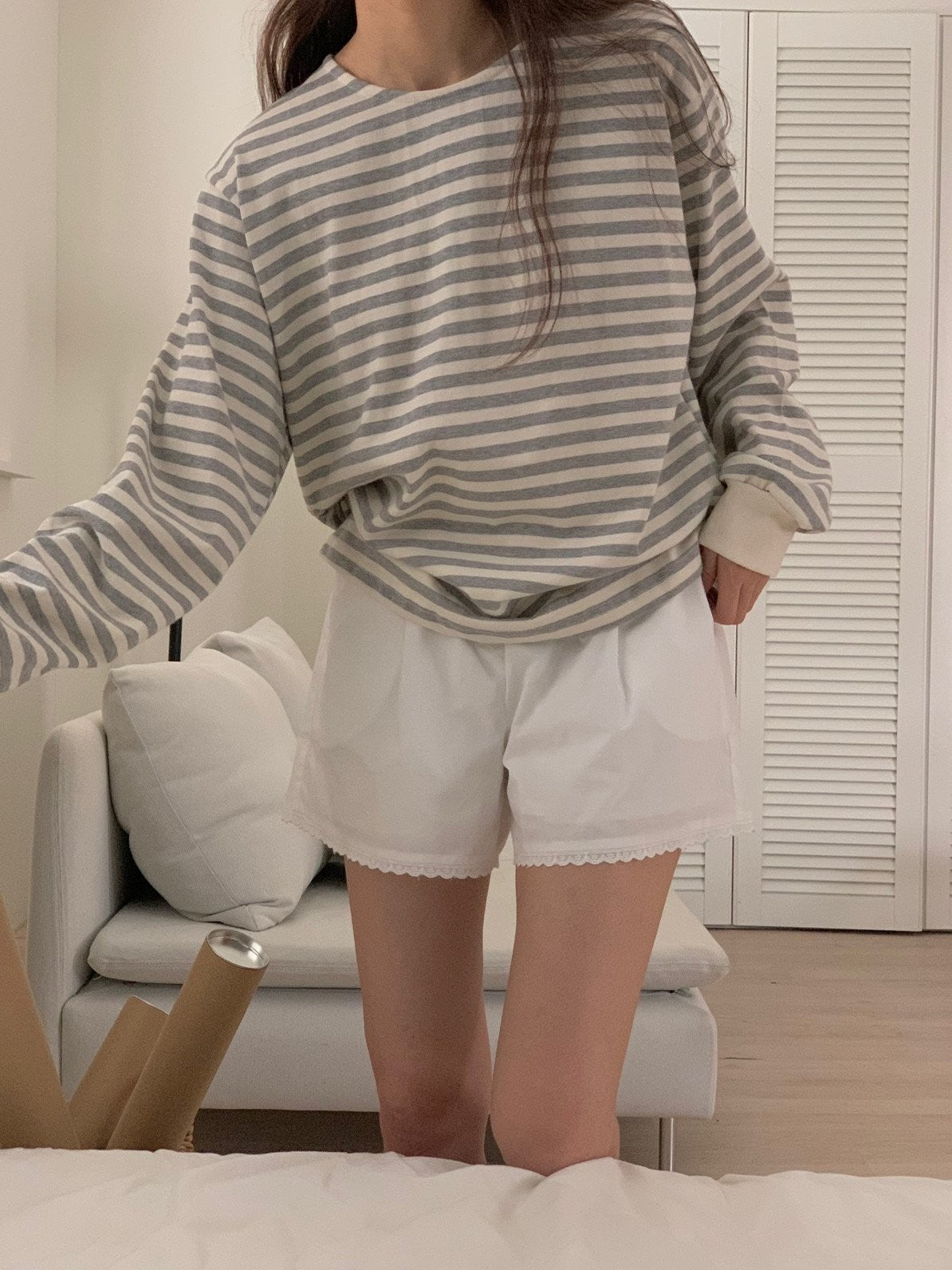 Stripe long sleeve T-shirt