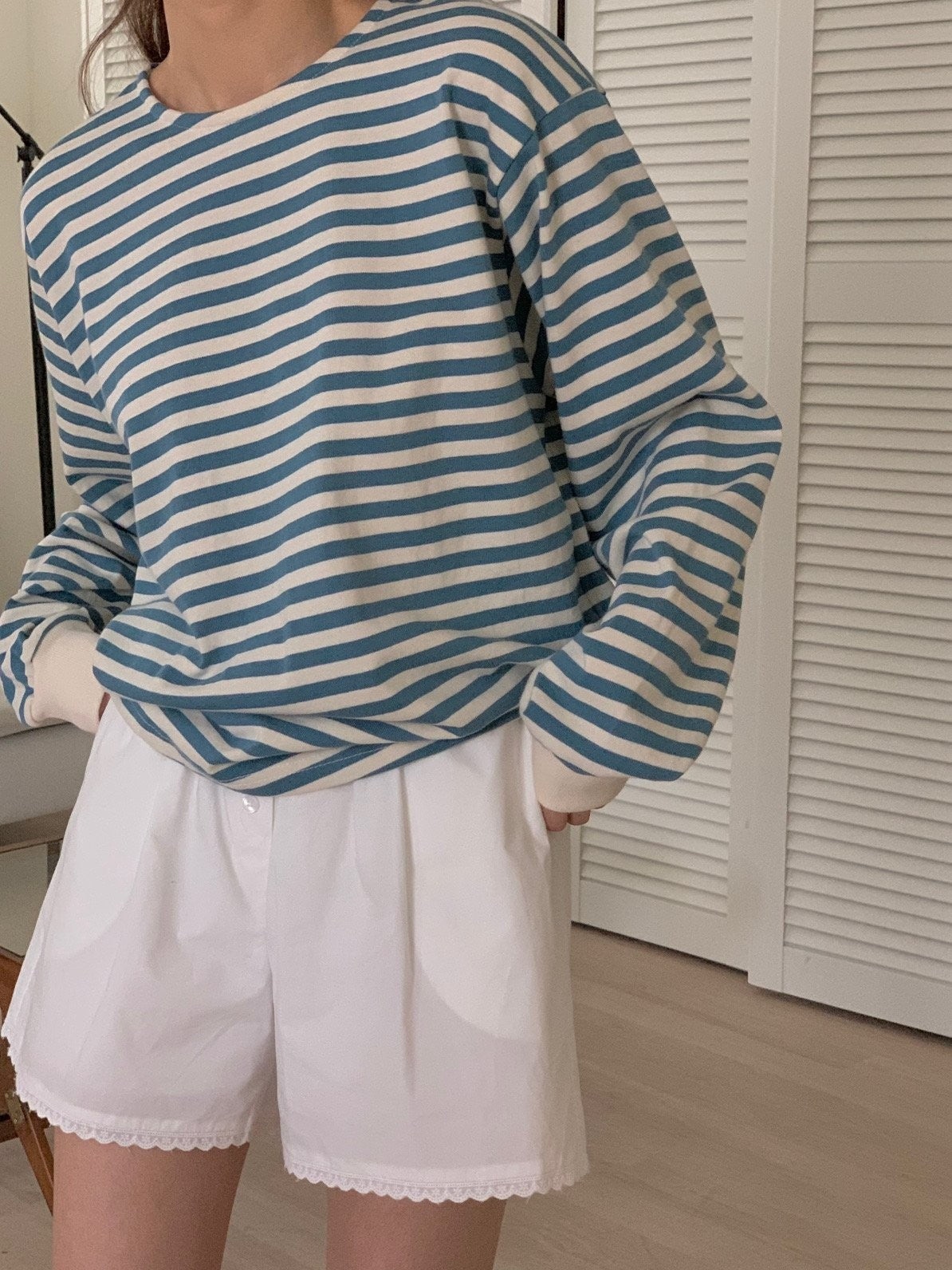 Stripe long sleeve T-shirt