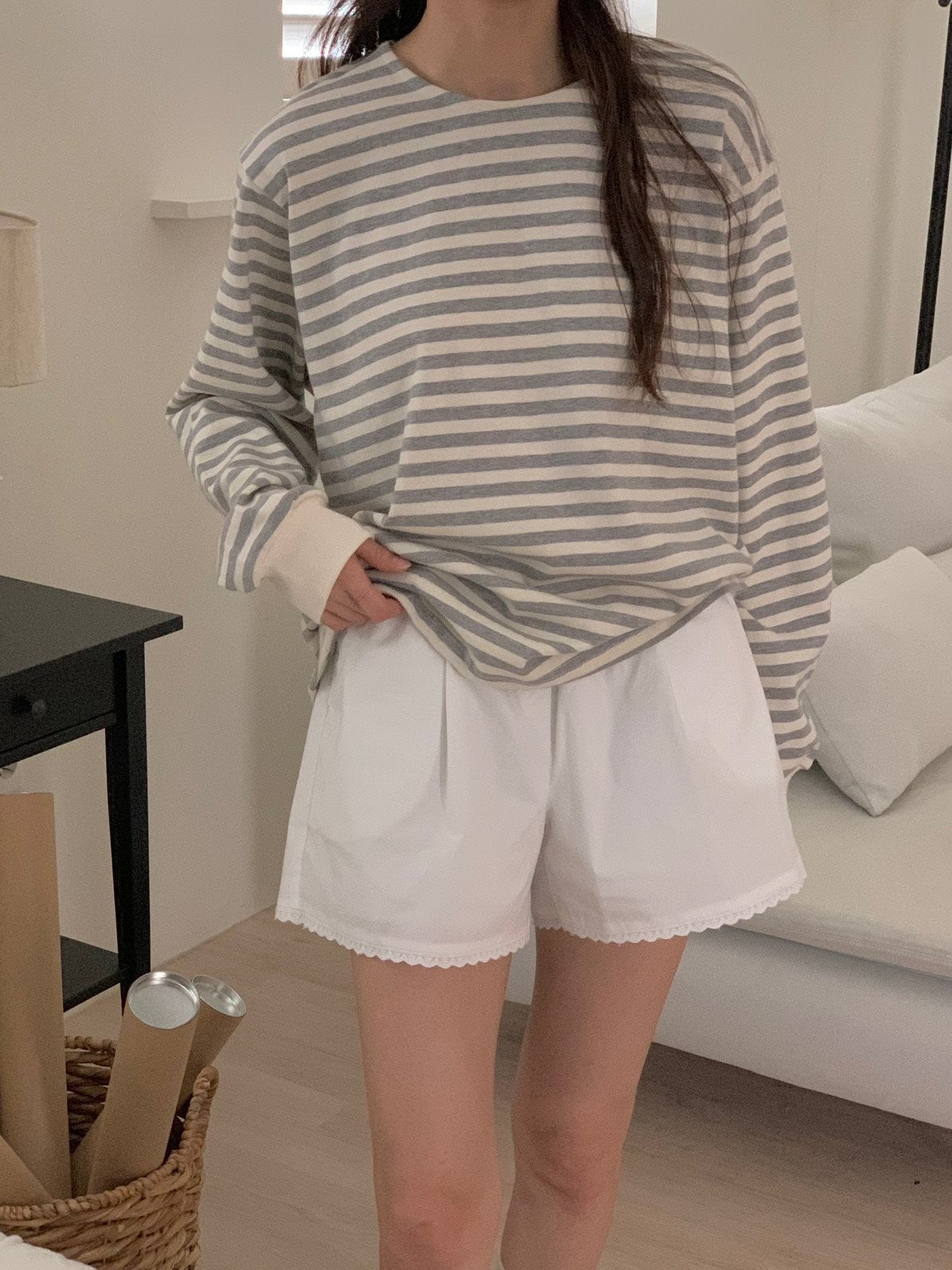 Stripe long sleeve T-shirt