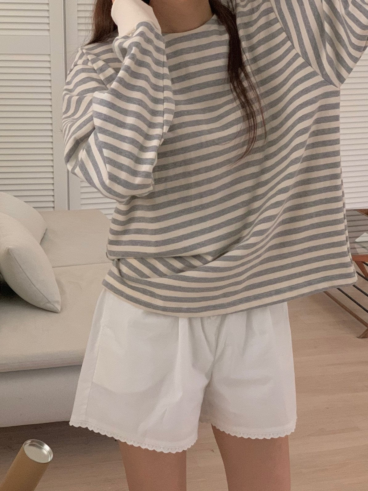 Stripe long sleeve T-shirt