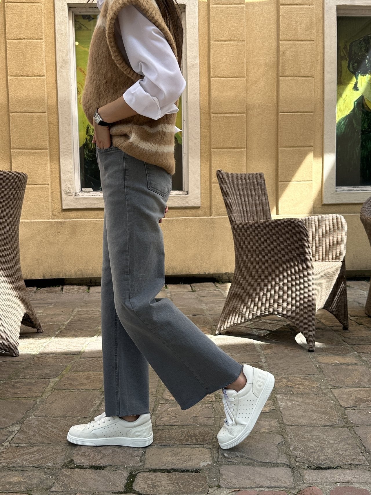 Wide Denim pants