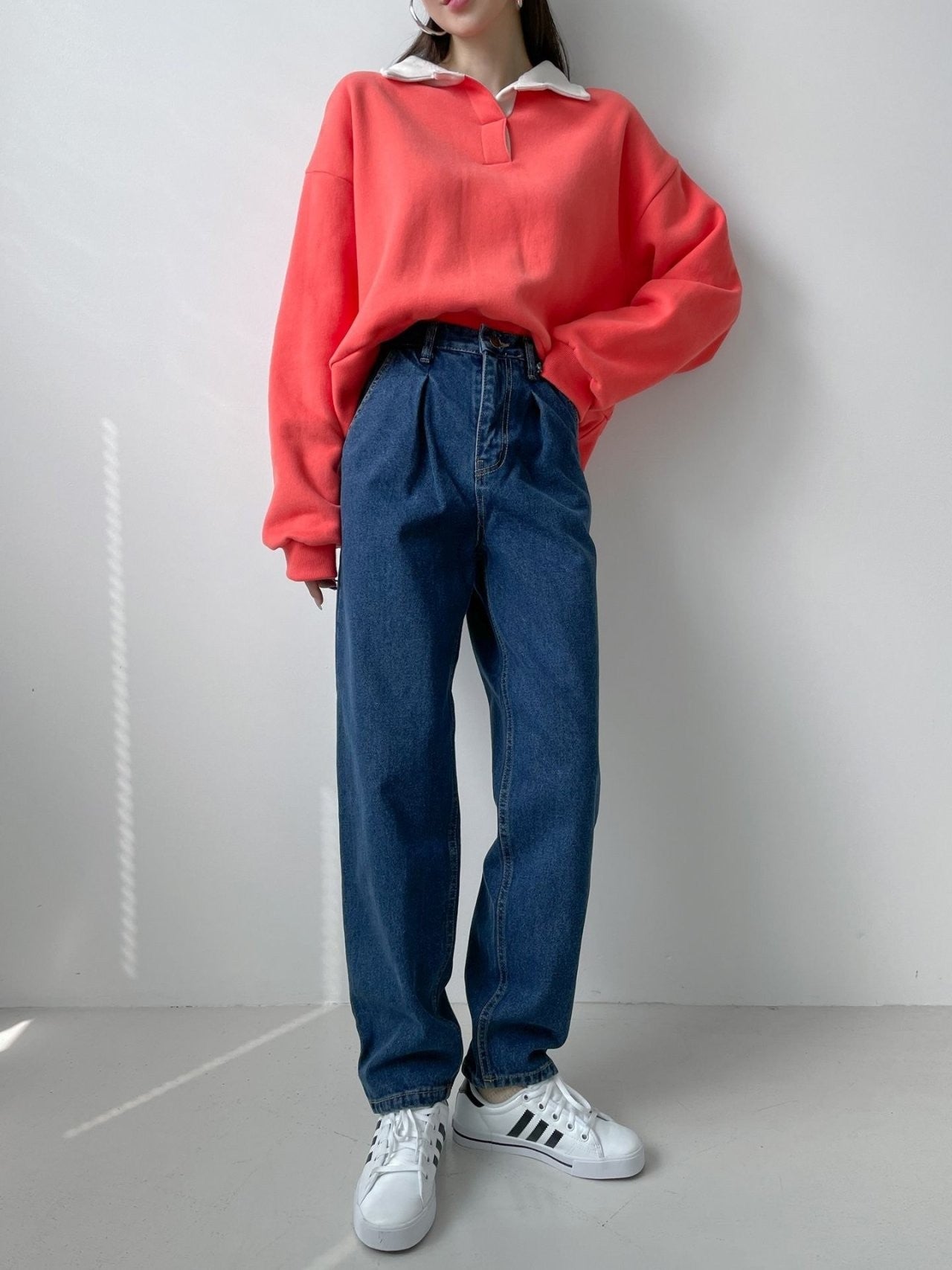 Pintuck Wide Denim
