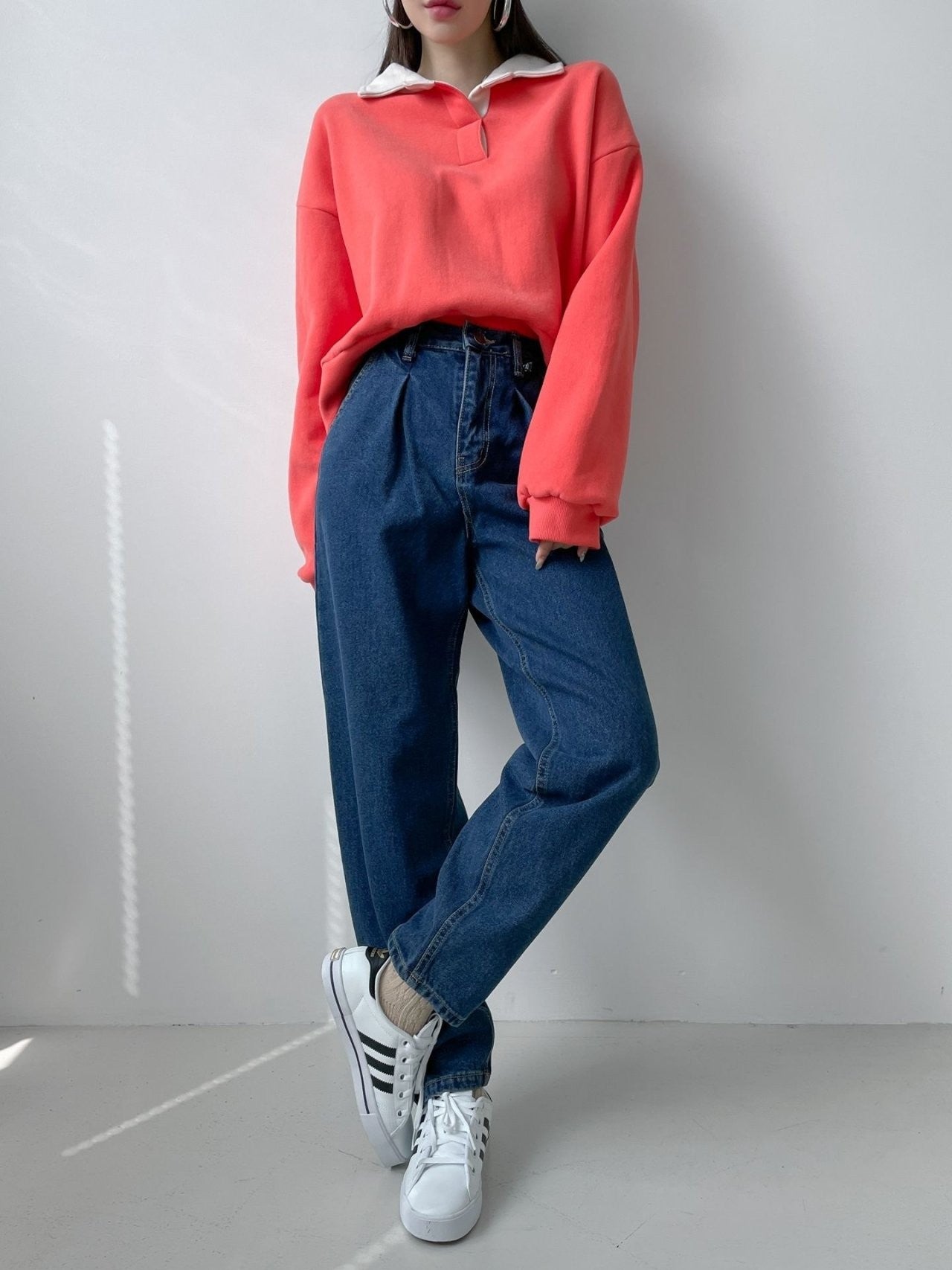 Pintuck Wide Denim