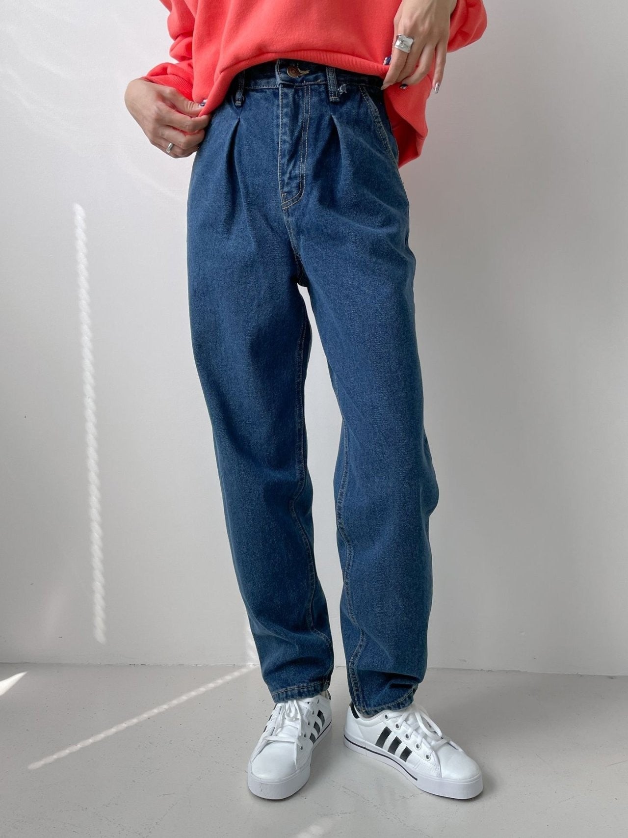 Pintuck Wide Denim