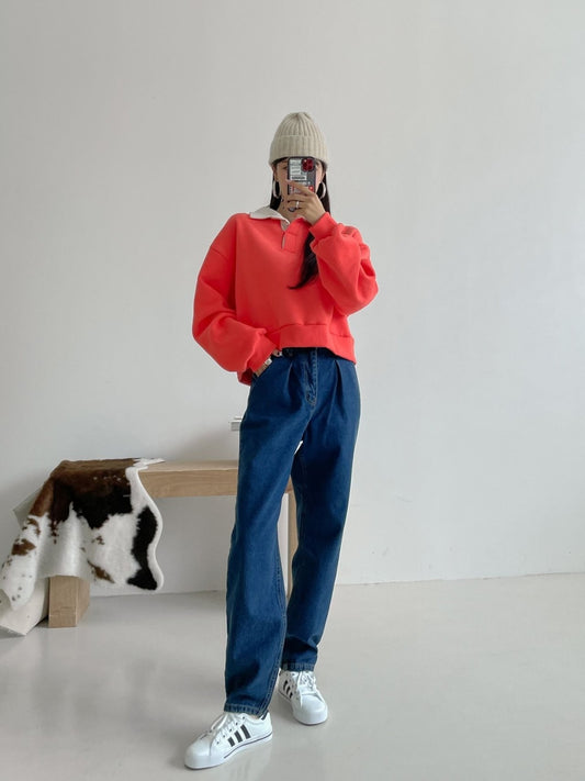 Pintuck Wide Denim