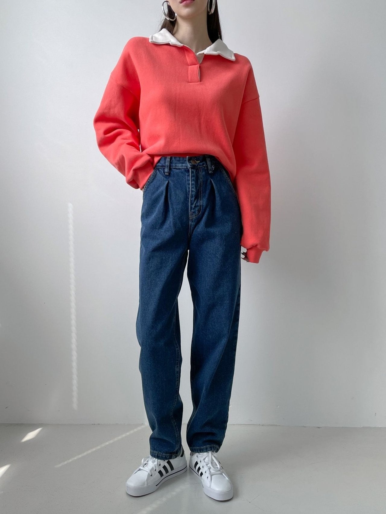 Pintuck Wide Denim