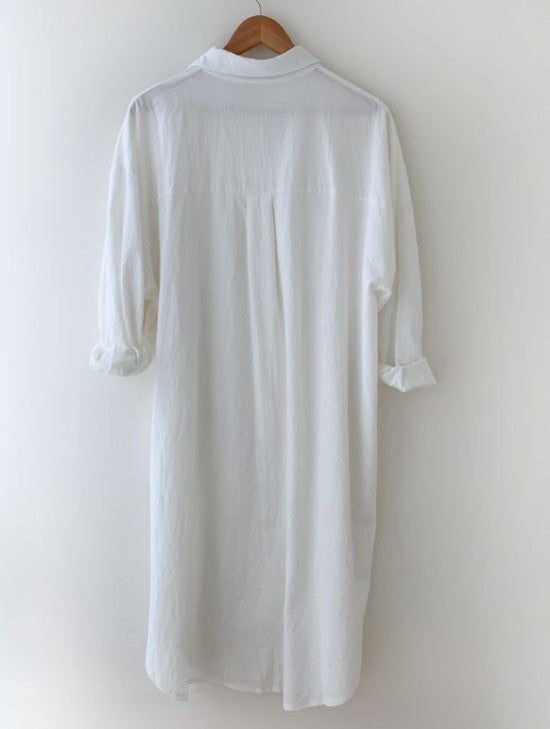 Basic long shirts dress