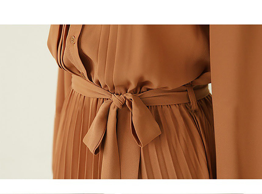pleated dress