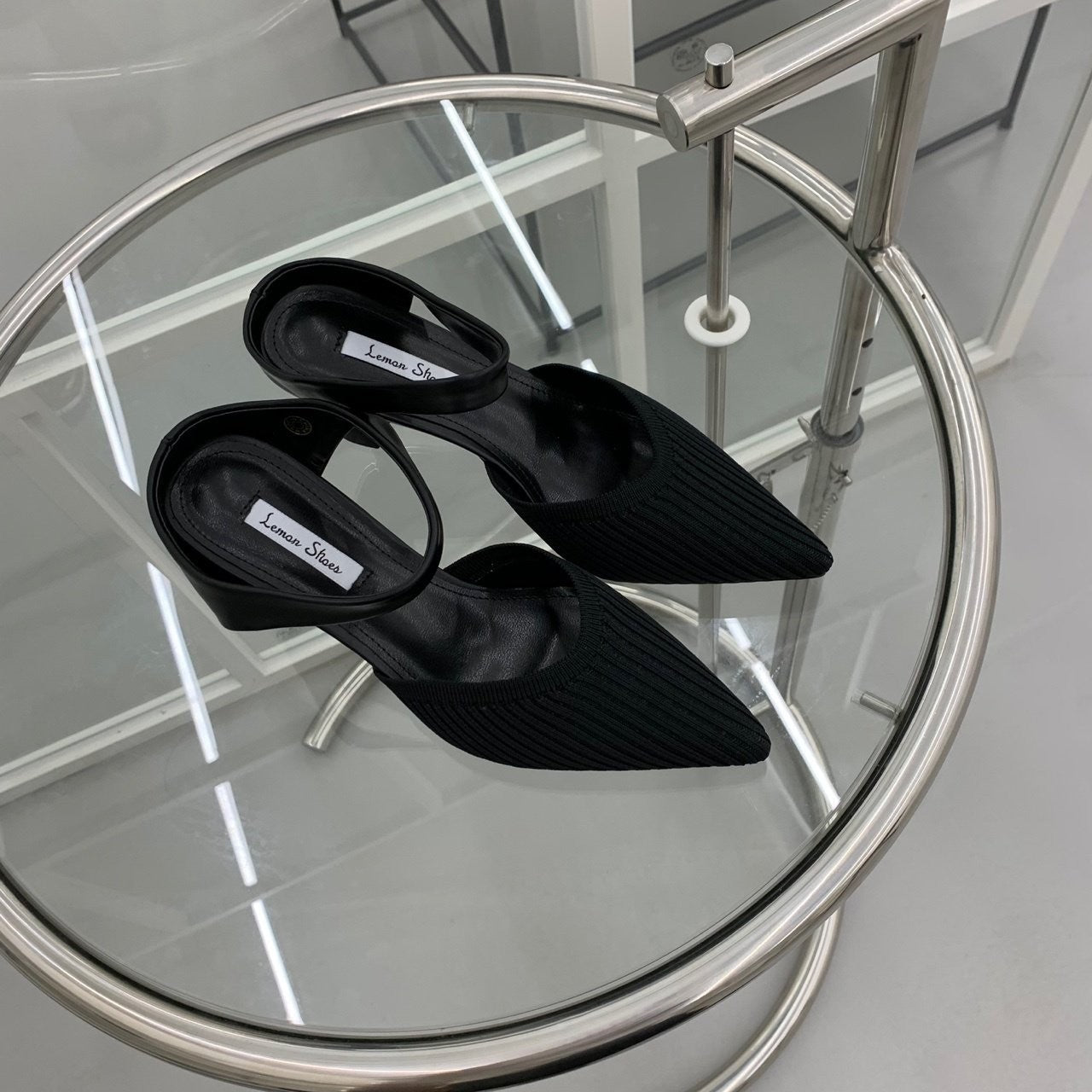 Knit Slingback Shoes
