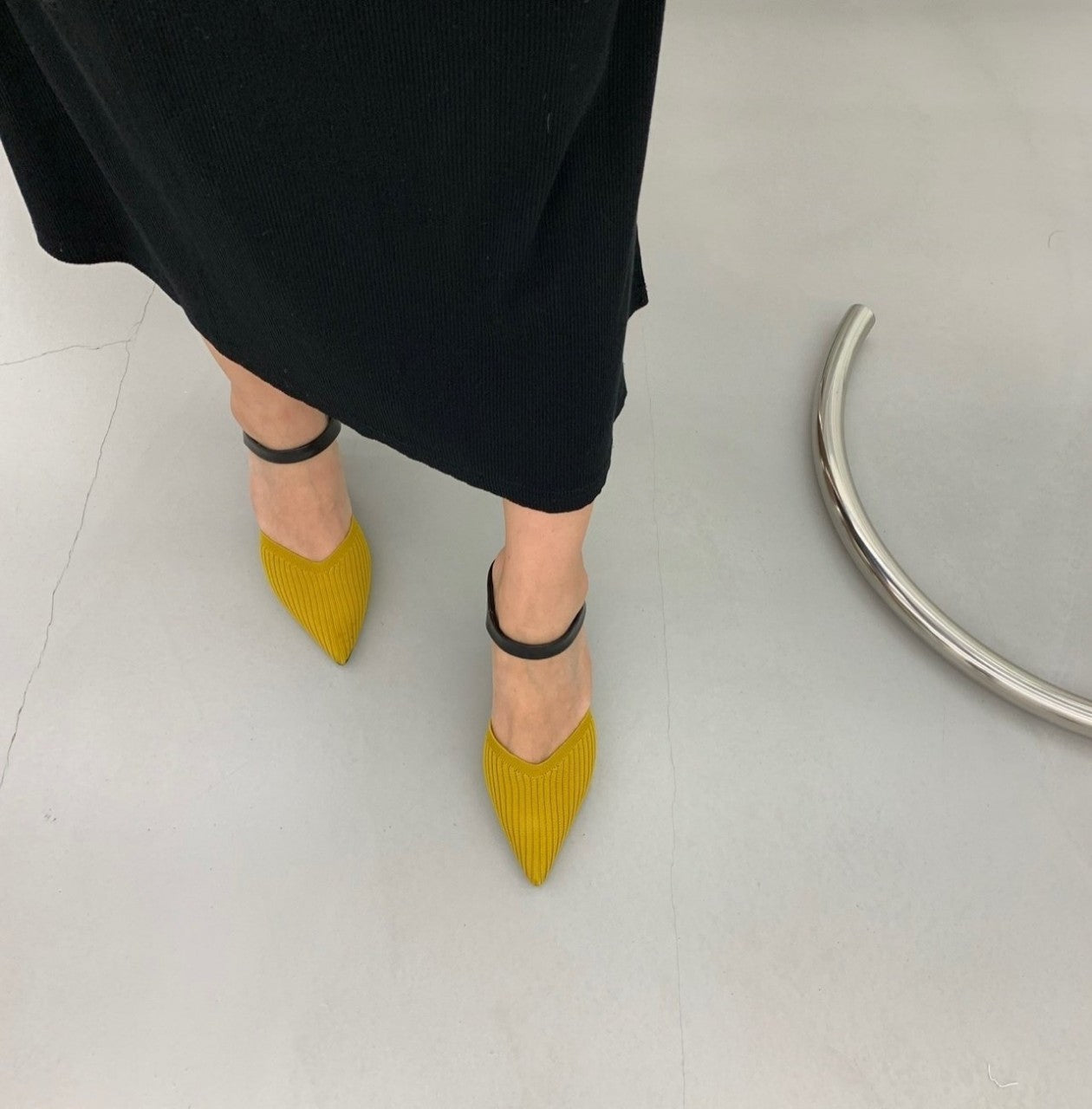 Knit Slingback Shoes