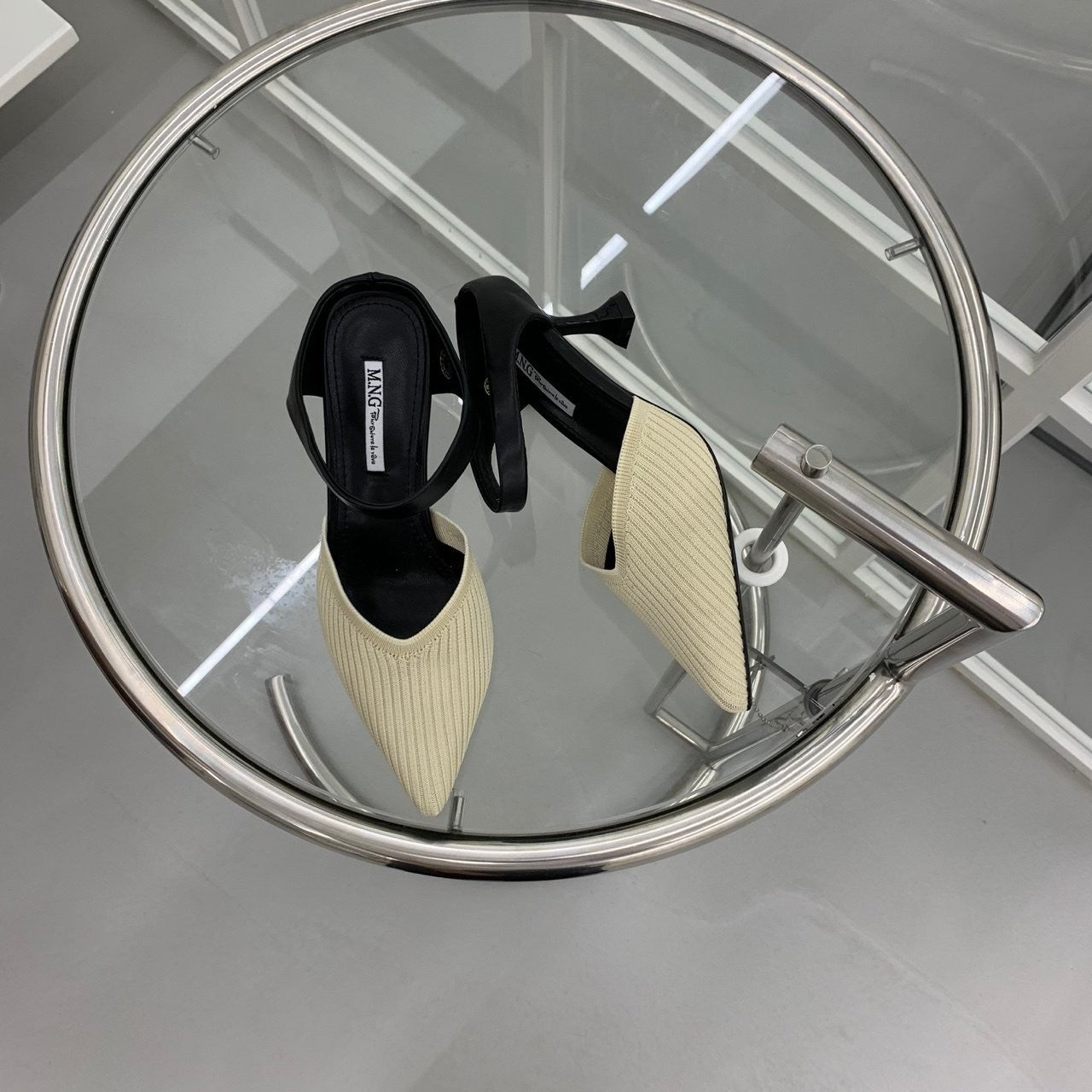 Knit Slingback Shoes