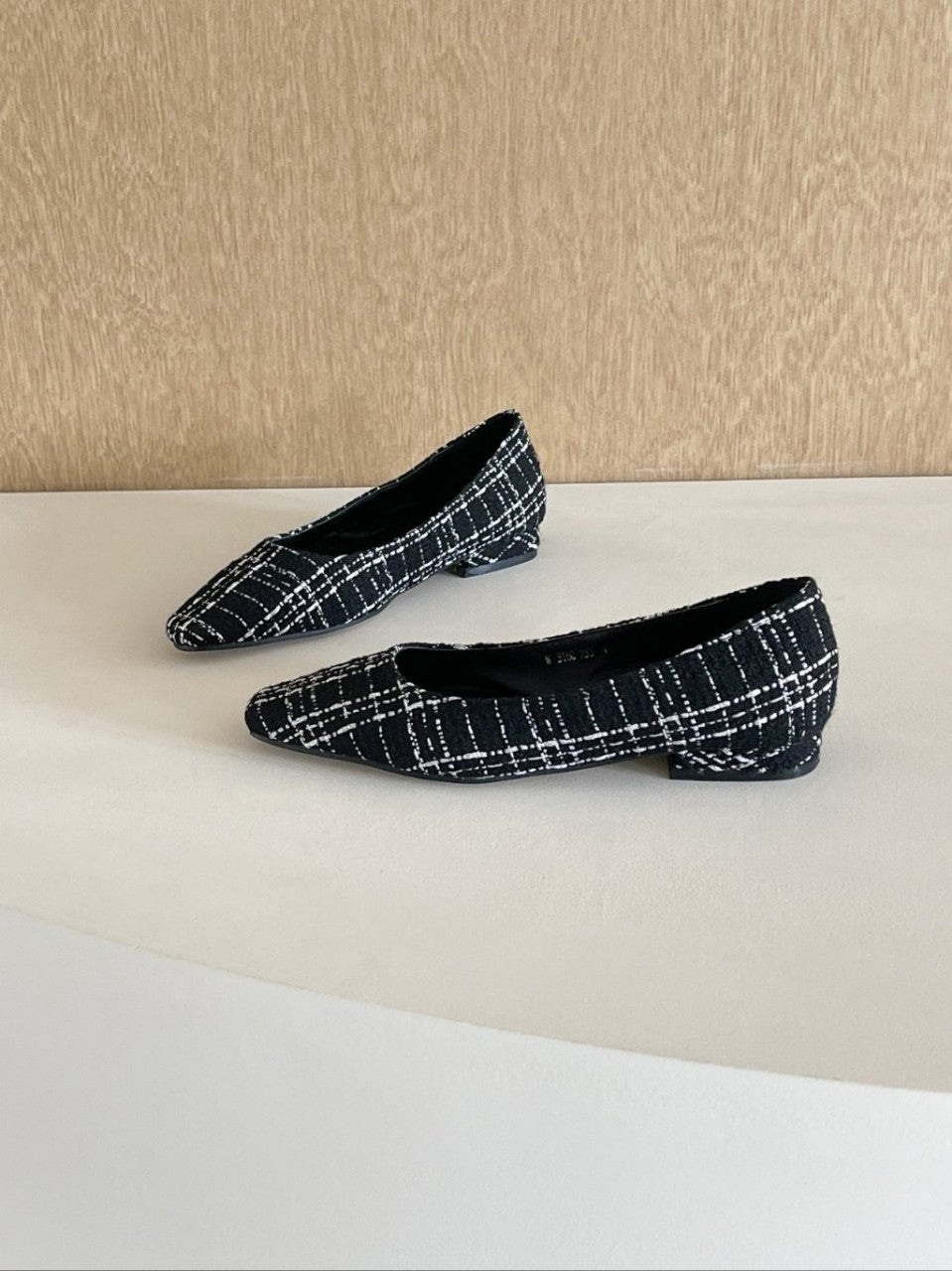 Tweed Flat Shoes