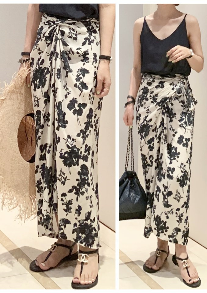 Printed Wrap Skirts