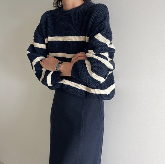 Striped Knit Top