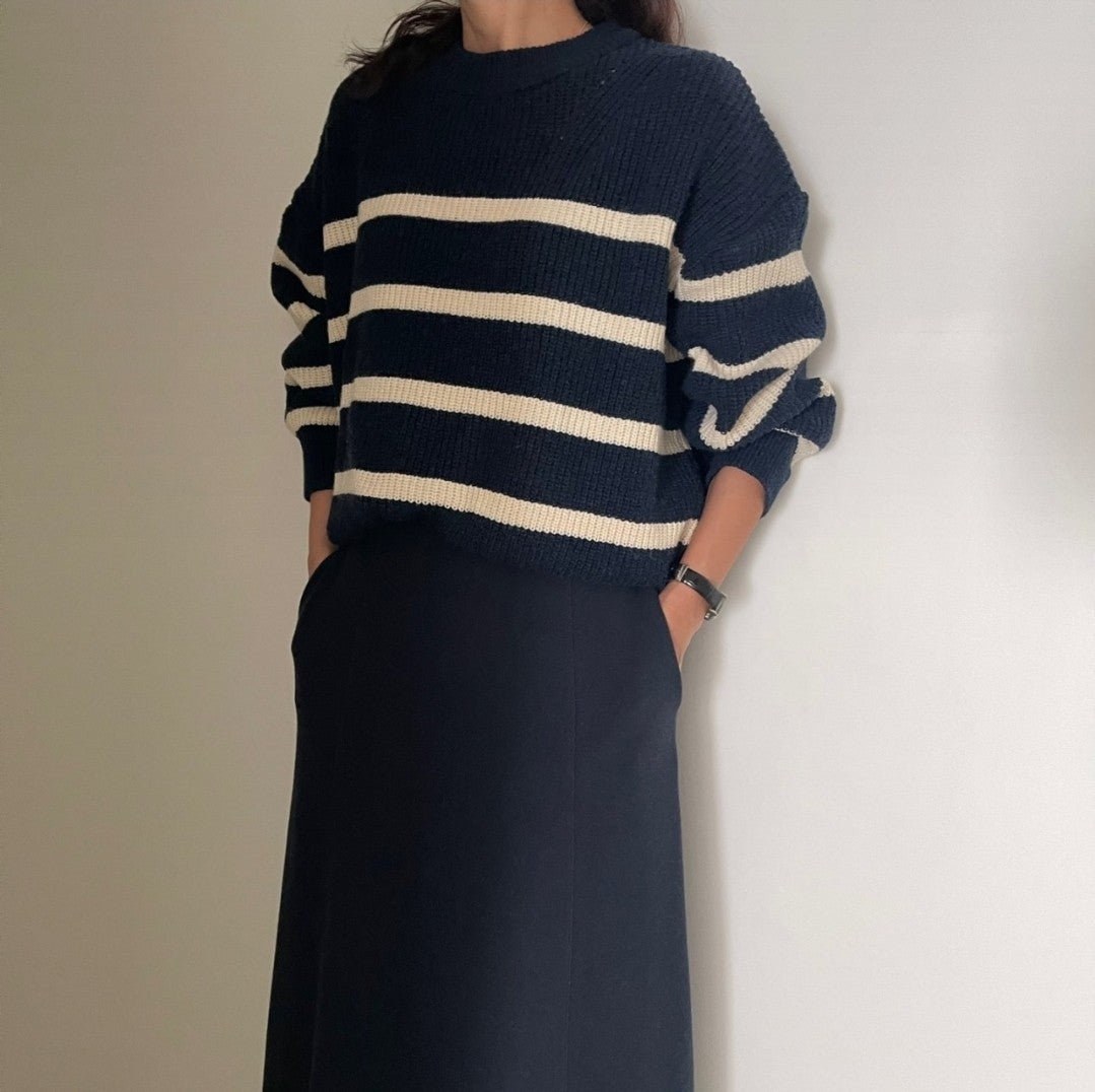 Striped Knit Top