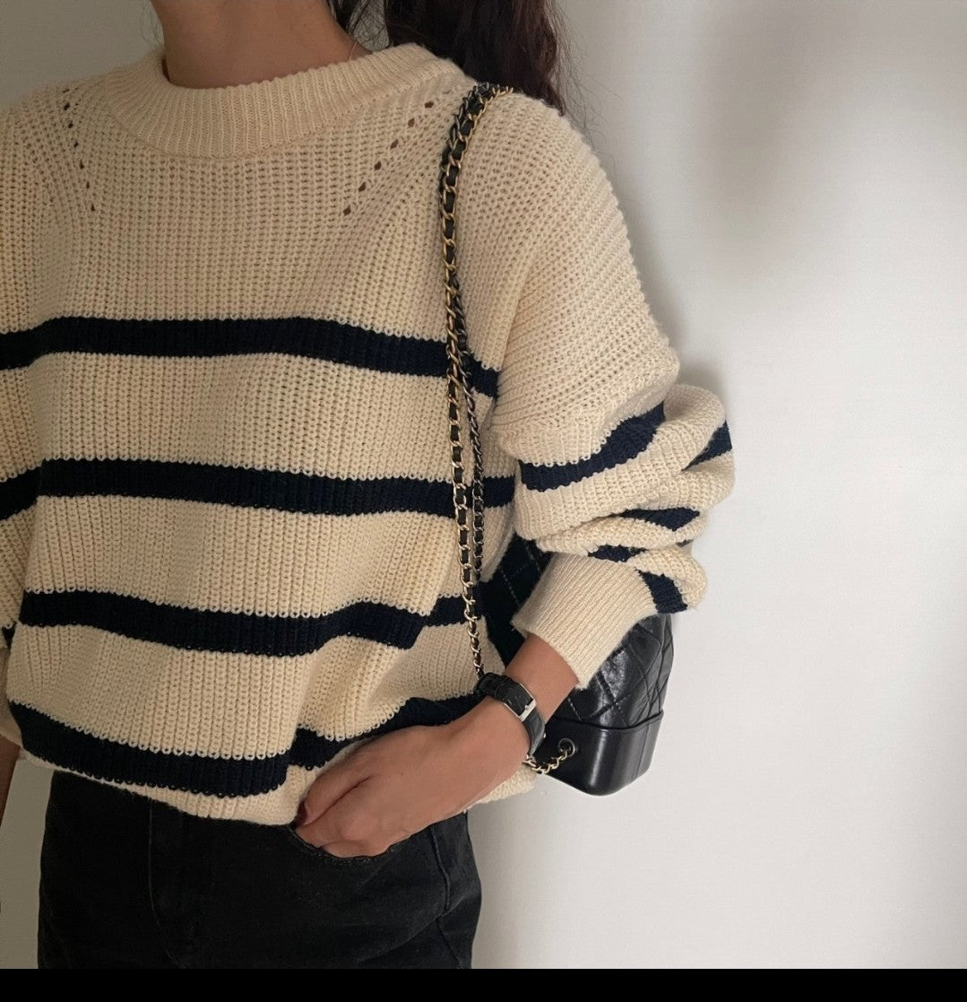 Striped Knit Top