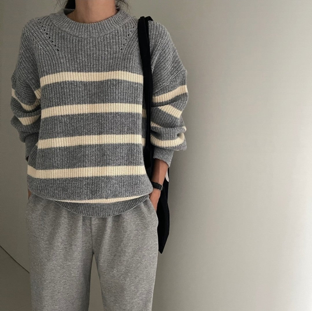 Striped Knit Top