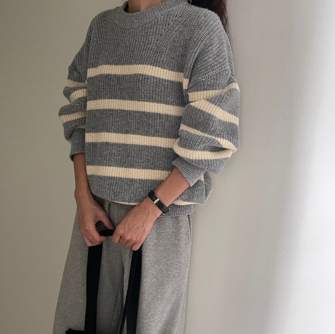 Striped Knit Top