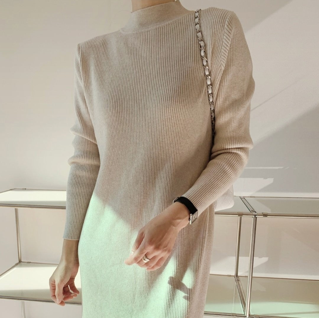 Knit long dresd