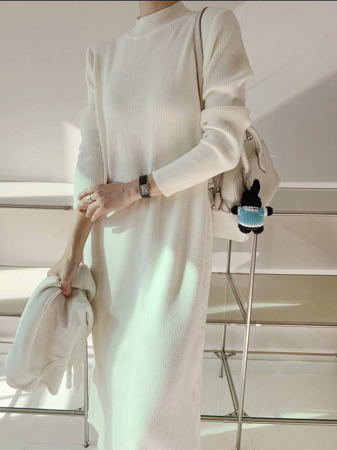 Knit long dresd